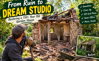 abandoned tiny house restoration